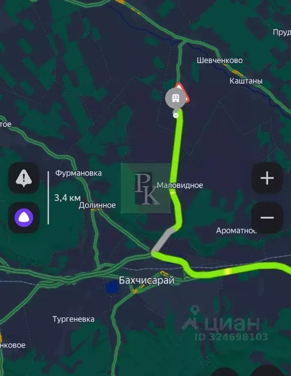 Участок в Крым, Бахчисарайский район, Каштановское с/пос, Крымские ... - Фото 1