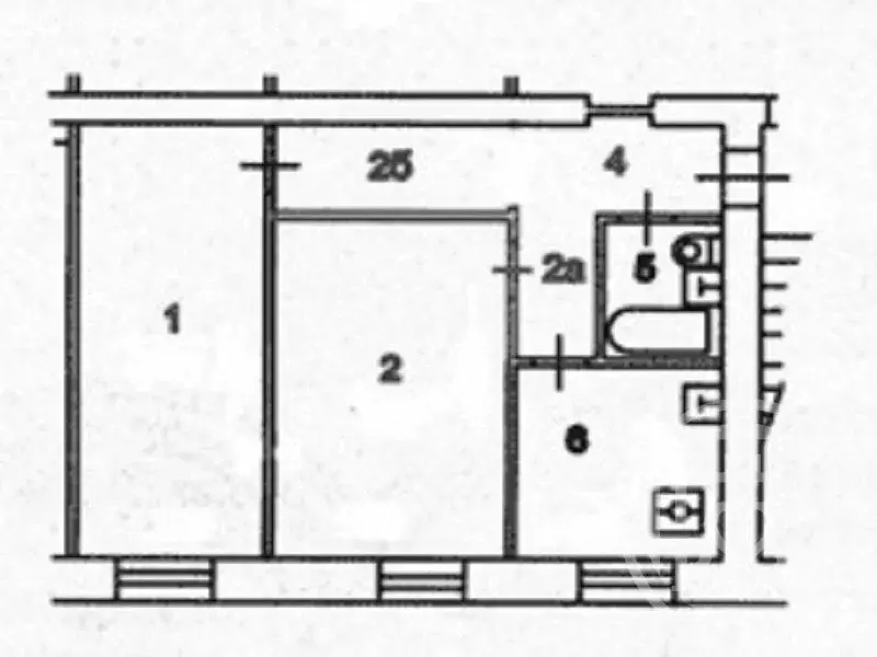 2-комнатная квартира: Ломоносов, Красноармейская улица, 29 (42.4 м) - Фото 1