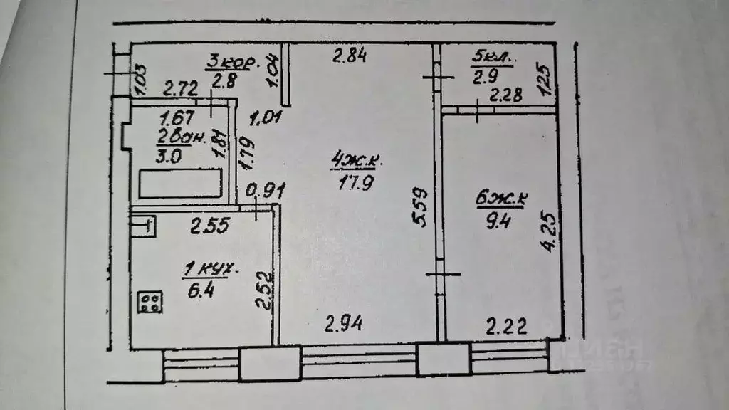 2-к кв. Башкортостан, Уфа городской округ, пос. Новые Черкассы ул. ... - Фото 2
