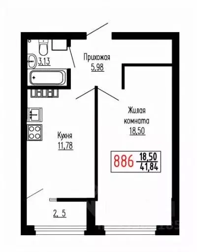 1-к кв. Свердловская область, Екатеринбург ул. Лыжников, 3 (41.7 м) - Фото 1
