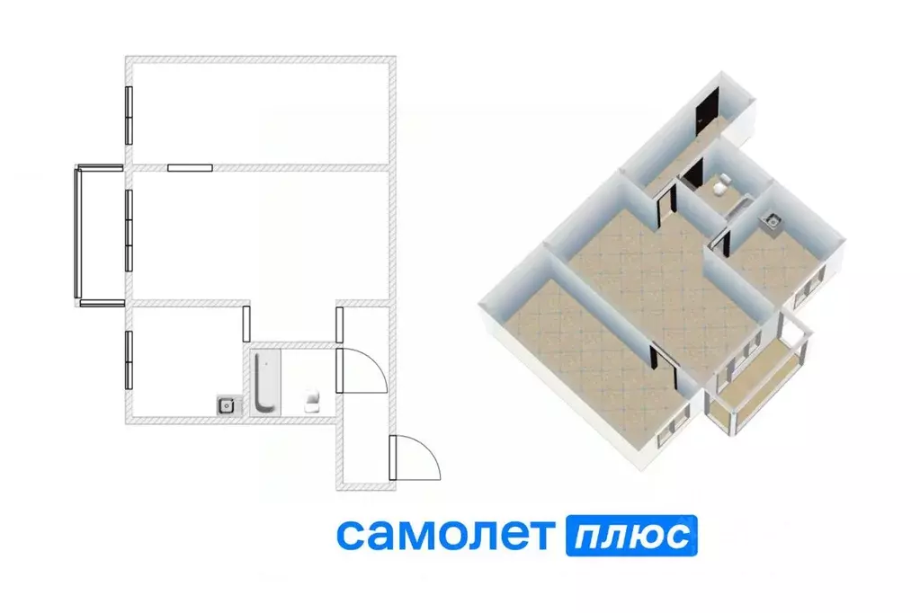 2-к кв. Кемеровская область, Кемерово ул. Гагарина, 116 (44.0 м) - Фото 0