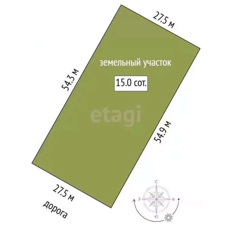 Участок в Тюменская область, Тюменский муниципальный округ, с. Борки  ... - Фото 1