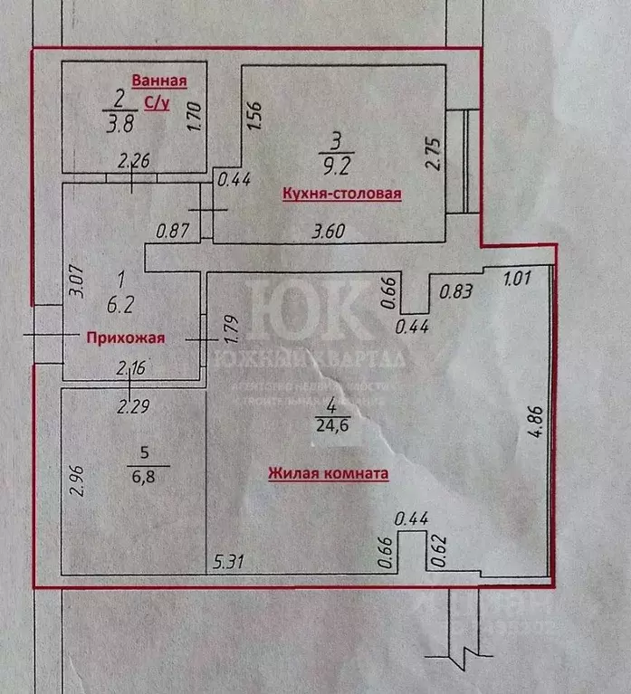 2-к кв. Краснодарский край, Анапа ул. Омелькова, 28 (50.6 м) - Фото 1