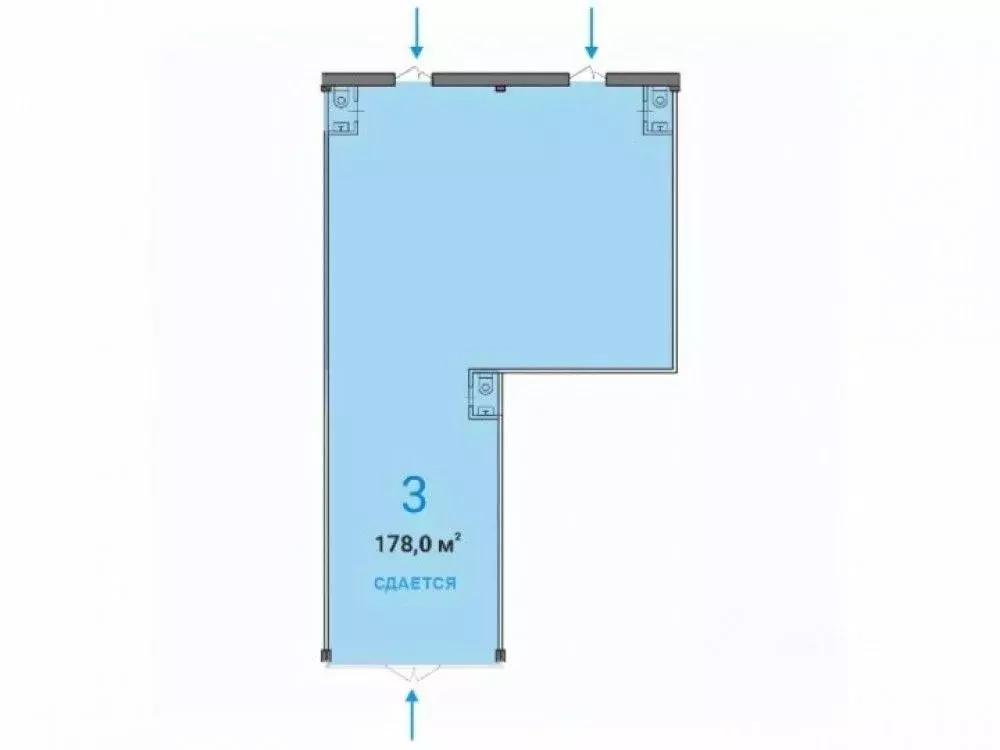 Торговая площадь в Москва Тушинская ул., 24С15 (178 м) - Фото 1