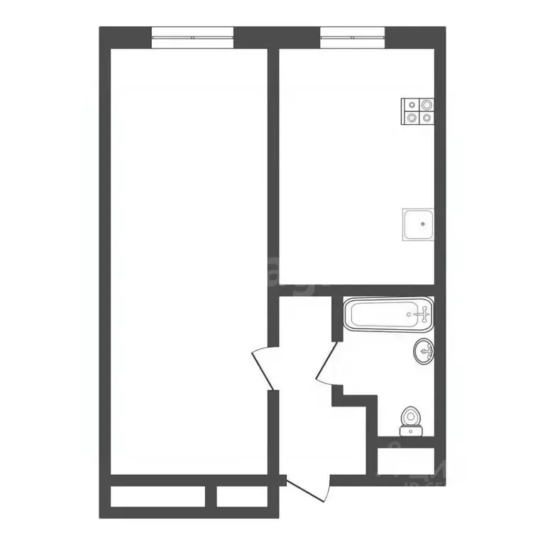 1-к кв. Тульская область, Тула ул. Сурикова, 22 (45.0 м) - Фото 2