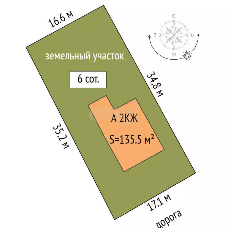Дом в посёлок Московский, Центральная улица (135.5 м) - Фото 1