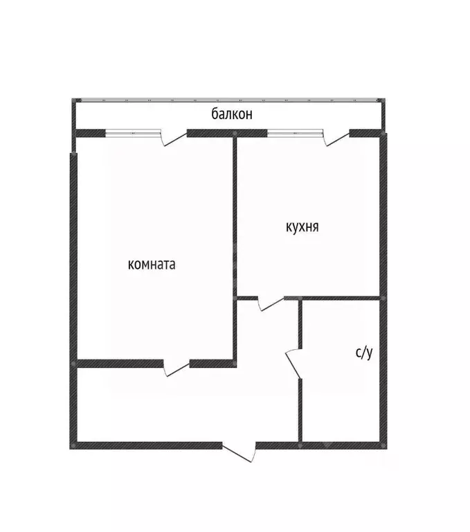 1-к кв. Белгородская область, Белгород ул. Конева, 17 (43.6 м) - Фото 2