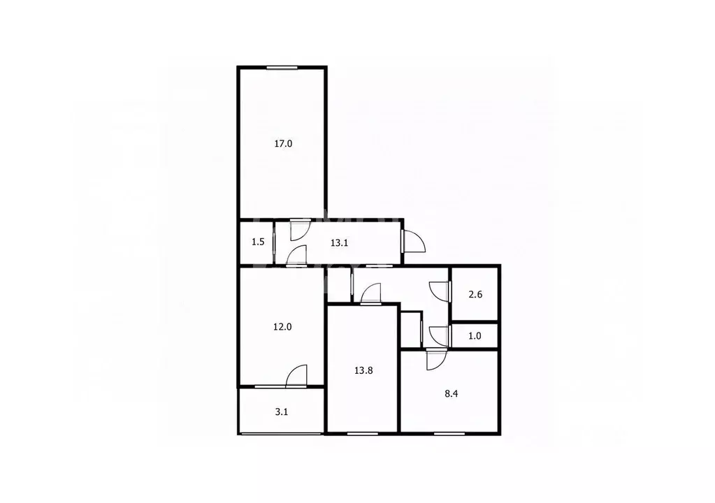 3-к кв. Санкт-Петербург Долгоозерная ул., 8 (72.6 м) - Фото 1