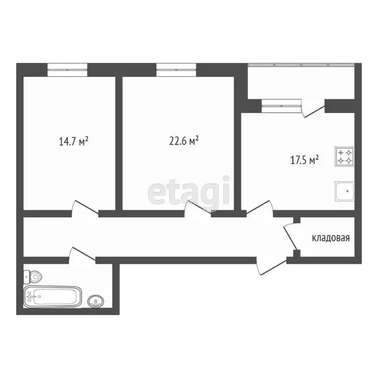 2-к кв. Московская область, Коломна ул. Захарова, 10к1 (78.1 м) - Фото 1