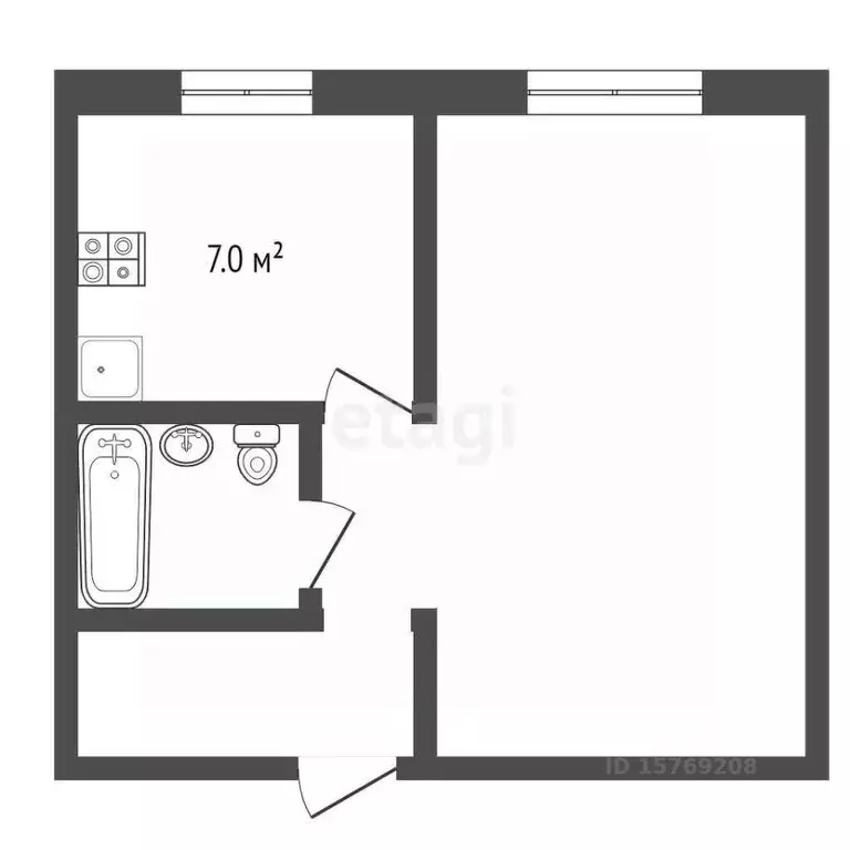 1-к кв. Коми, Сыктывкар ул. Ленина, 27 (31.7 м) - Фото 1