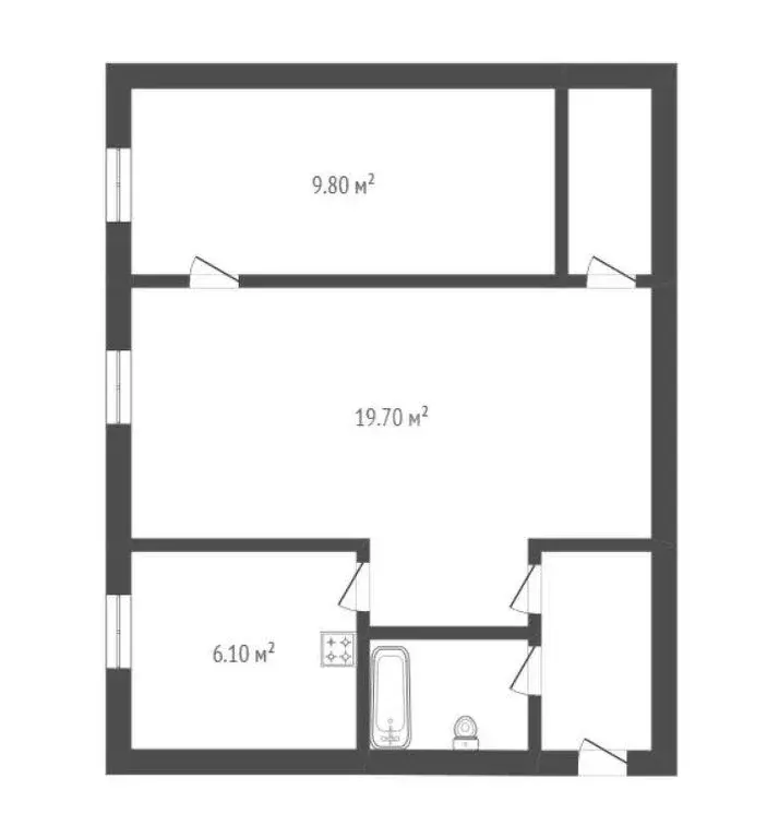 2-комнатная квартира: Борисоглебск, Третьяковская улица, 7 (44.1 м) - Фото 0