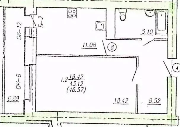 1-к кв. Брянская область, Брянск ул. Дуки, 75 (44.3 м) - Фото 1