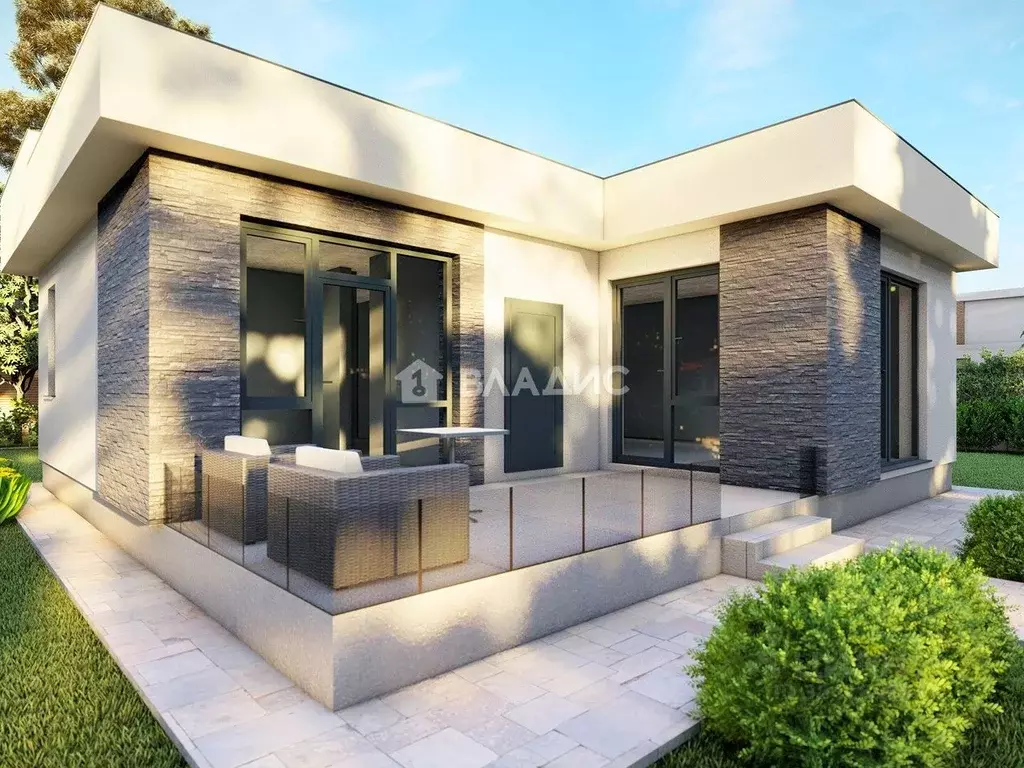 Дом в Крым, Симферопольский район, Добровское с/пос, с. Заречное ул. ... - Фото 2