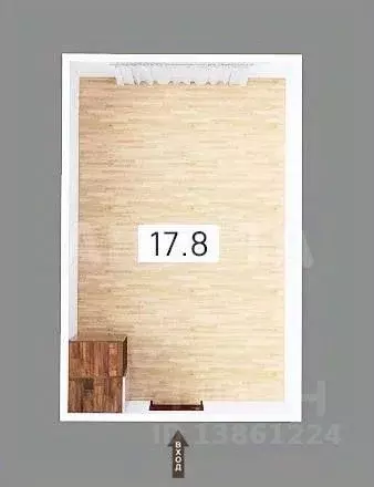 Комната Омская область, Омск просп. Мира, 23А (17.8 м) - Фото 2