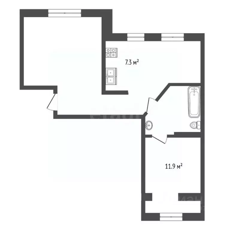 3-к кв. Коми, Усинск Молодежная ул., 17 (68.0 м) - Фото 1