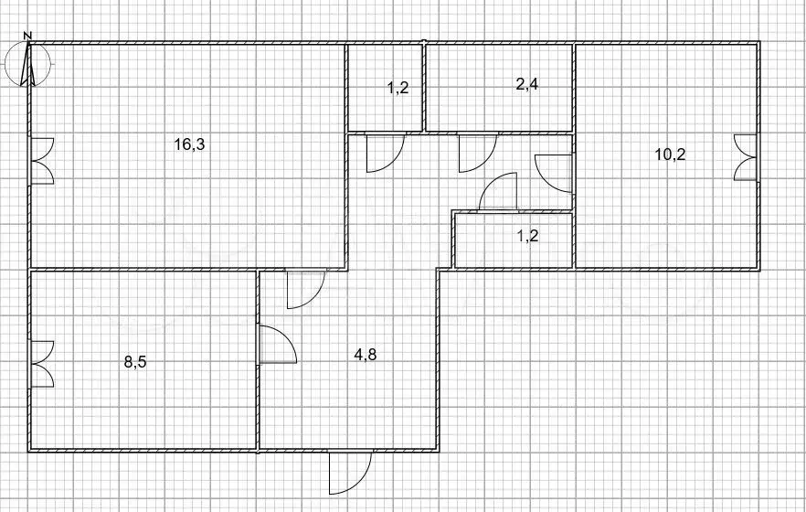 2-к. квартира, 49,3 м, 4/5 эт. - Фото 1