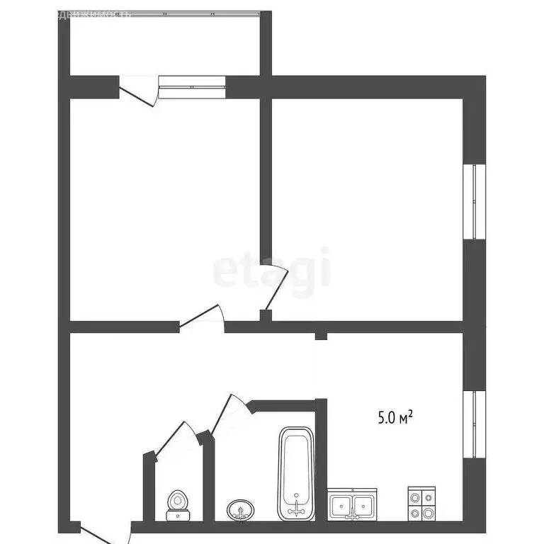 2-комнатная квартира: Муром, Орловская улица, 15 (40.9 м) - Фото 0