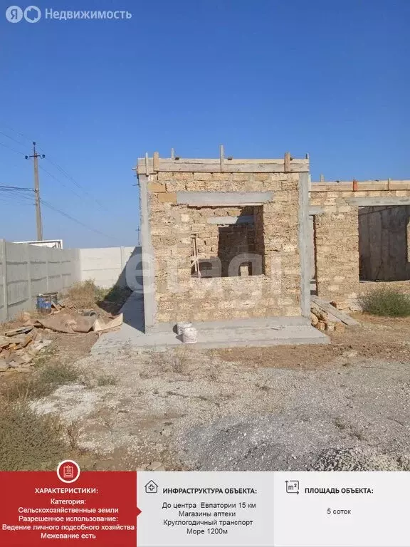 Участок в Сакский район, Молочненское сельское поселение, Орловская ... - Фото 2