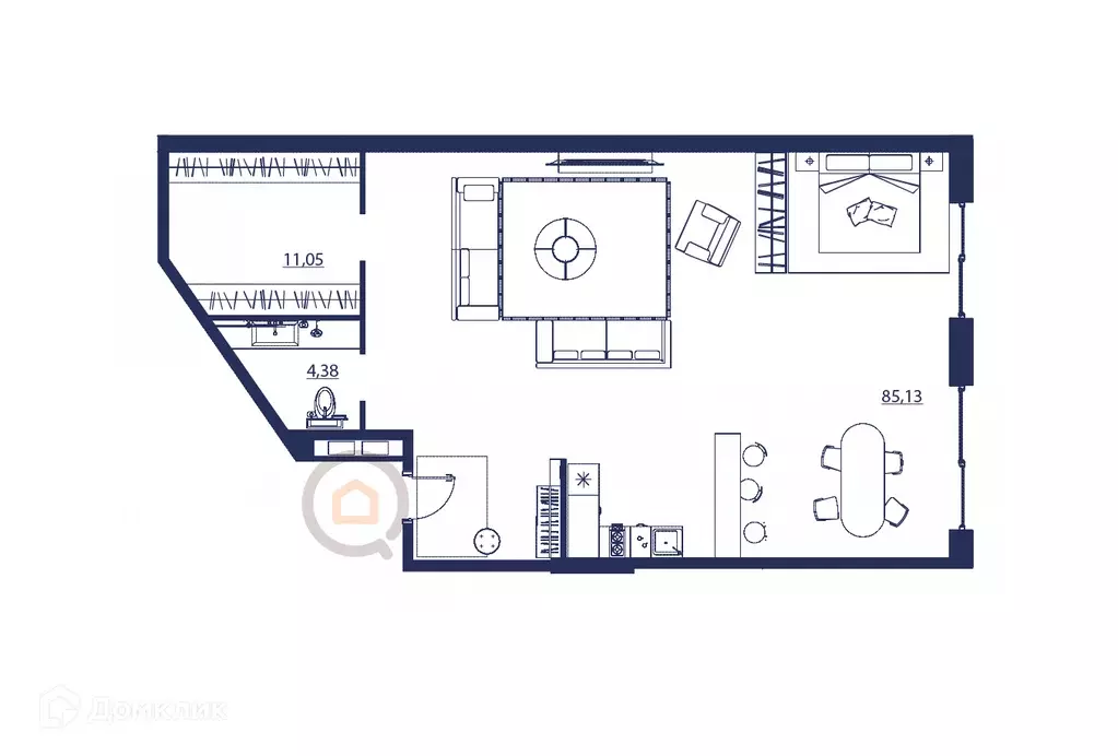 Продаётся 3-к квартира, 100.5 м - Фото 0