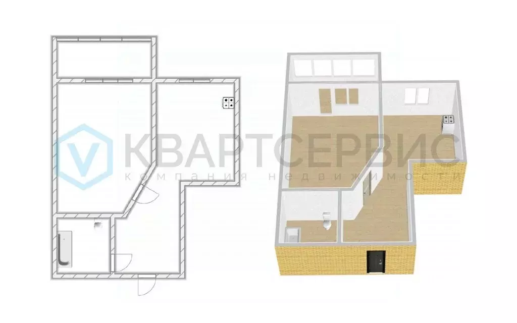 1-к кв. Омская область, Омск ул. 20 лет РККА, 256 (38.6 м) - Фото 2