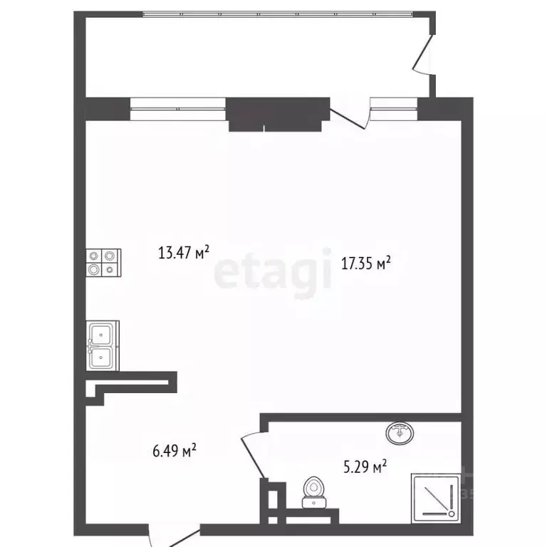 2-к кв. Алтайский край, Барнаул просп. Строителей, 18к1 (42.0 м) - Фото 2
