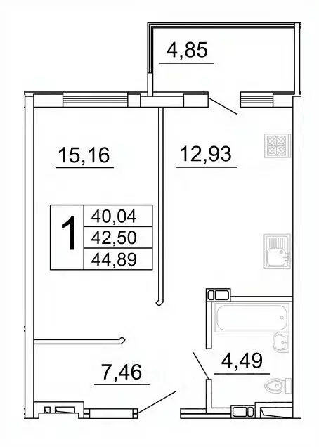 1-к кв. Самарская область, Самара ул. Дыбенко, 5 (45.3 м) - Фото 1