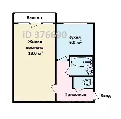 1-к кв. Москва Коровинское ш., 24К2 (32.0 м) - Фото 1