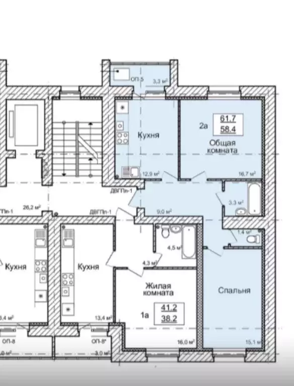 Продаётся 2-к квартира, 61.9 м - Фото 0