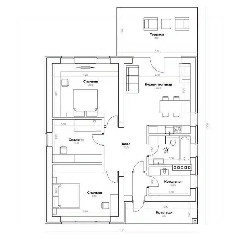 Дом в Московская область, Жуковский Жуковский Лайф кп, 137 (140 м) - Фото 2