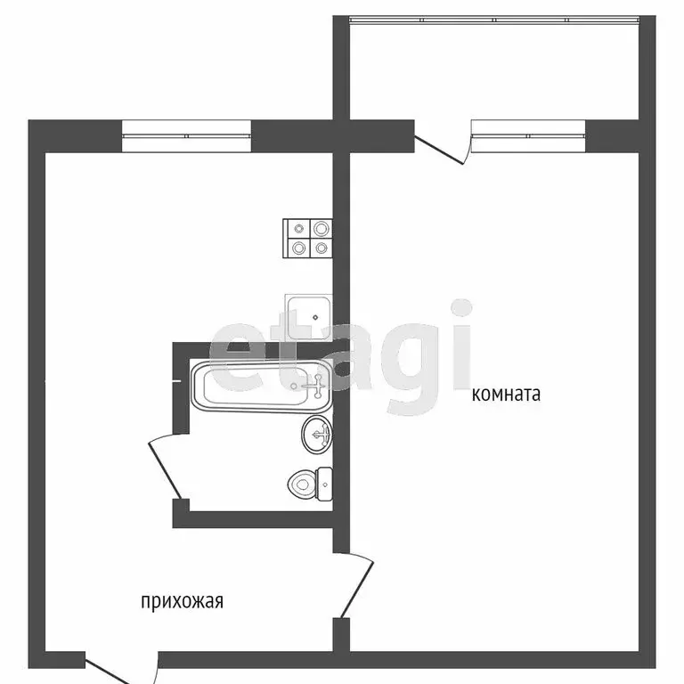 1-комнатная квартира: Петропавловск-Камчатский, Солнечная улица, 19/1 ... - Фото 1