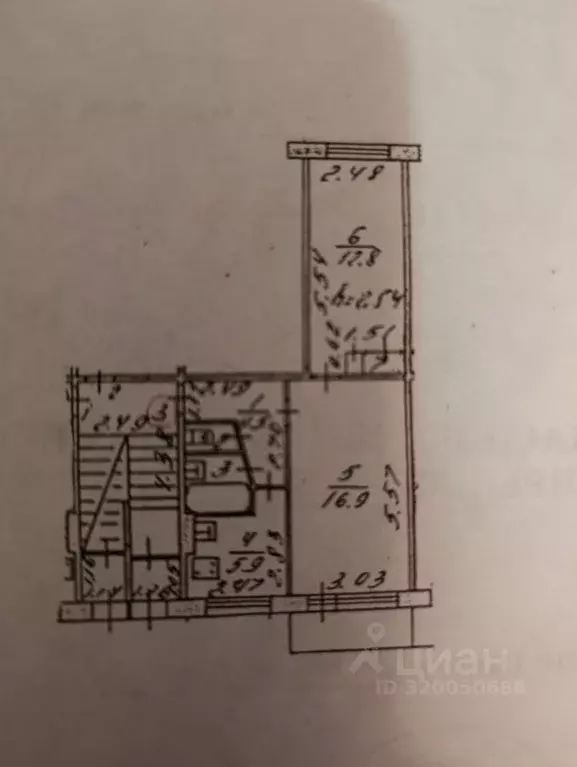 2-к кв. Иркутская область, Иркутск Топкинский мкр, 51 (43.8 м) - Фото 1