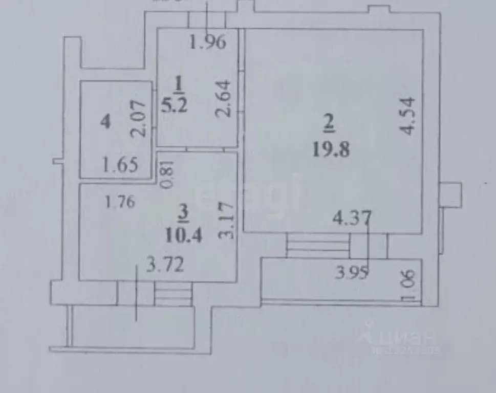 1-к кв. Липецкая область, Липецк ул. С.С. Бехтеева, 10 (38.8 м) - Фото 2