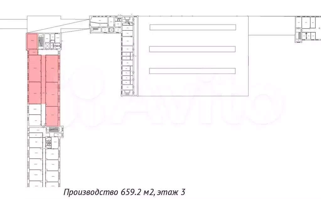 Аренда склада 659.3 кв.метров, 3 этаж - Фото 0