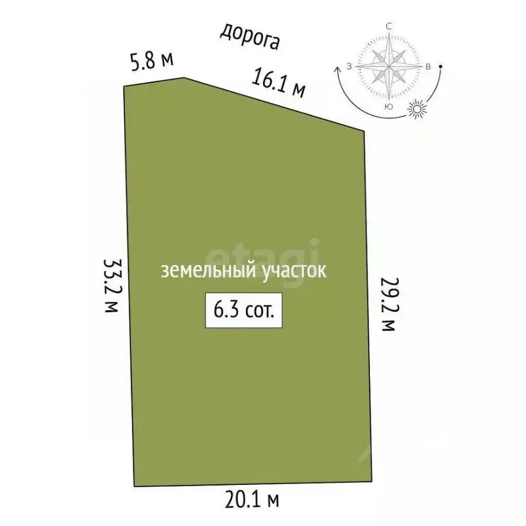Участок в Ростовская область, Аксайский район, Мишкинское с/пос, Киров ... - Фото 2