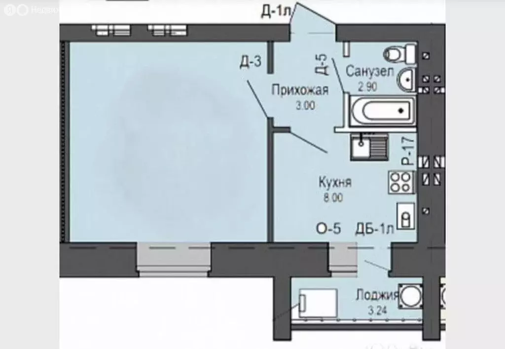 1-комнатная квартира: Йошкар-Ола, улица Кирова, 25 (33.6 м) - Фото 1