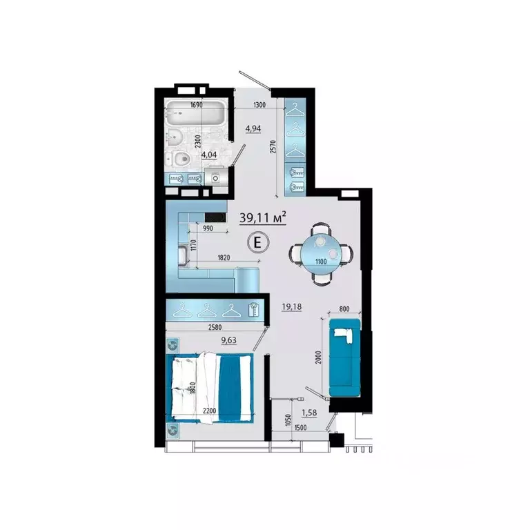 2-к кв. Приморский край, Владивосток просп. Красного Знамени (39.11 м) - Фото 1