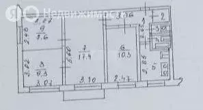4-комнатная квартира: Липецк, улица Вермишева, 13 (60.6 м) - Фото 1