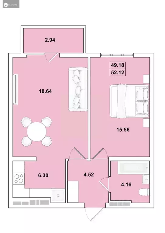 2-к кв. Иркутская область, Иркутск Ново-Ленино мкр, Огни Города жилой ... - Фото 0