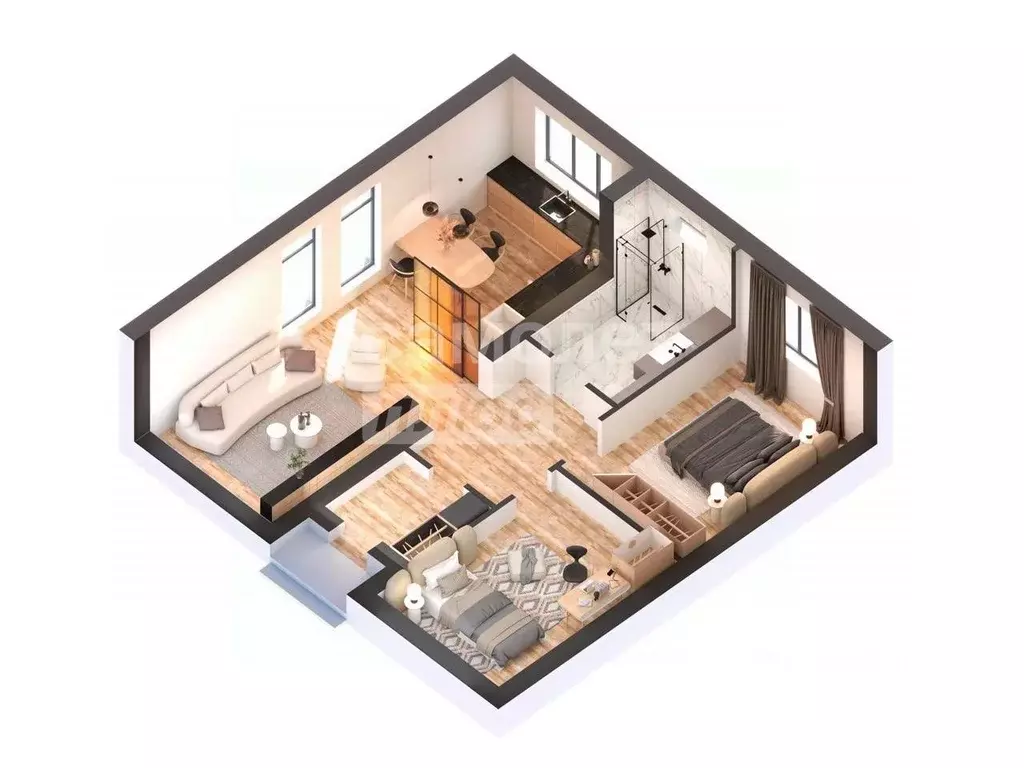 Дом в Курская область, Курский район, Клюквинский сельсовет, Ягодный ... - Фото 2