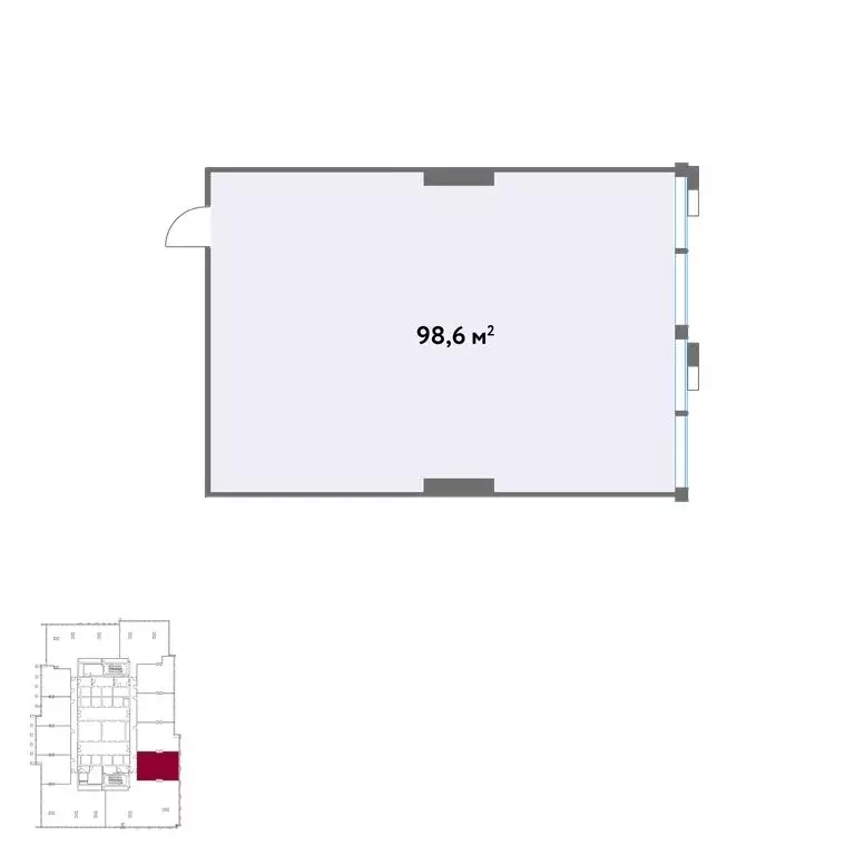 Офис (98.6 м) - Фото 1