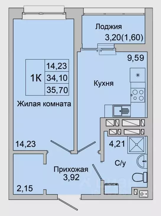 1-к кв. Ростовская область, Батайск ул. Булгакова, 11 (35.7 м) - Фото 0
