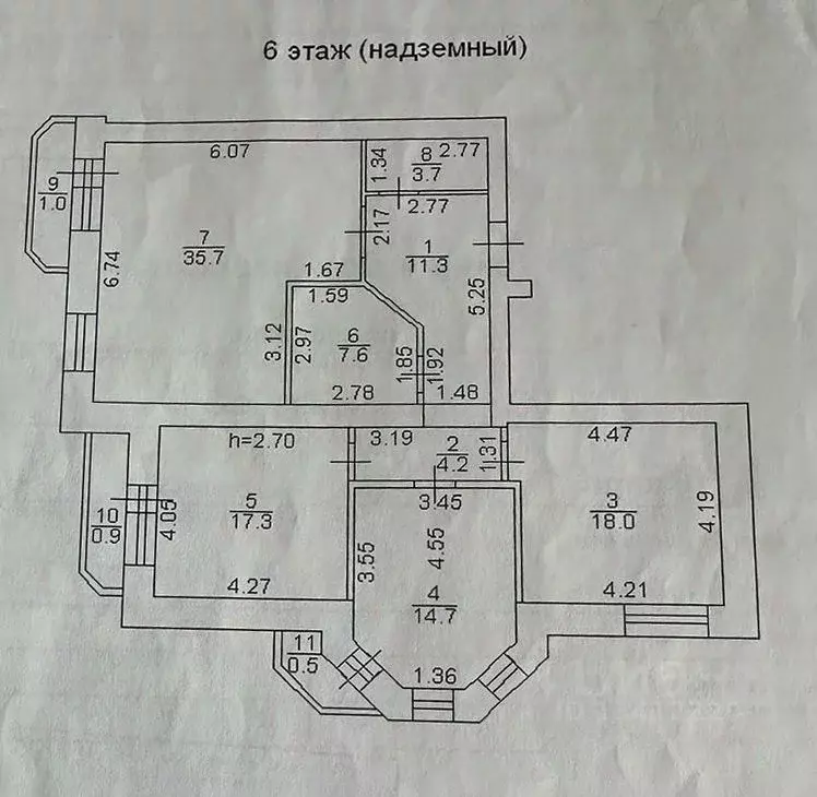 3-к кв. Тверская область, Тверь Озерная ул., 16к1 (114.9 м) - Фото 0