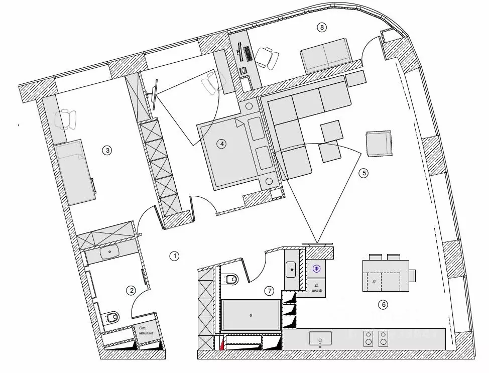 3-к кв. Москва ул. Маршала Катукова, 24к1 (110.0 м) - Фото 2