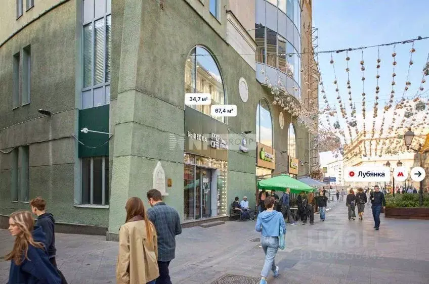 Торговая площадь в Москва Никольская ул., 25 (35 м) - Фото 1