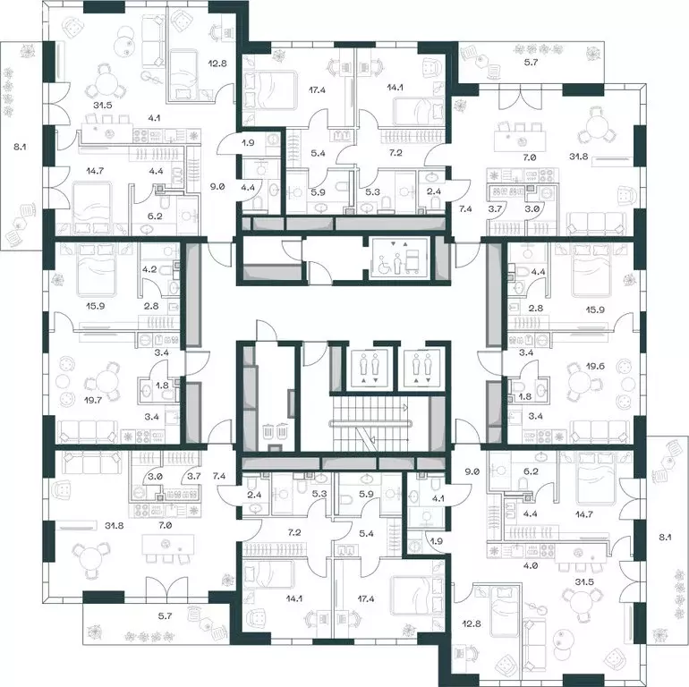 2-комнатная квартира: Москва, 2-й Донской проезд, 10 (51.8 м) - Фото 1