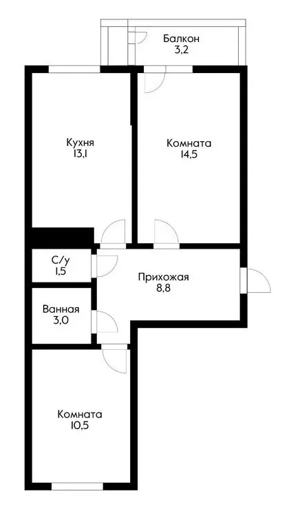 2-комнатная квартира: Краснодар, улица Западный Обход, 39/1к6 (55 м) - Фото 0
