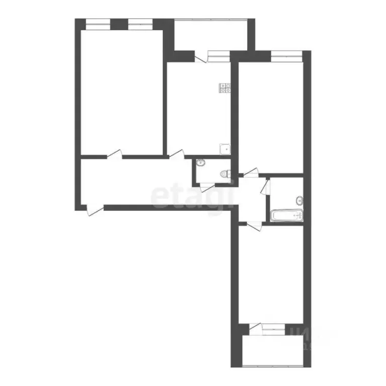 3-к кв. Мордовия, Саранск Коммунистическая ул., 62 (95.0 м) - Фото 0