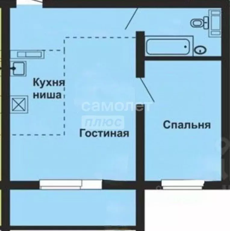1-к кв. Челябинская область, Челябинск ул. Габдуллы Тукая, 21 (40.3 м) - Фото 2