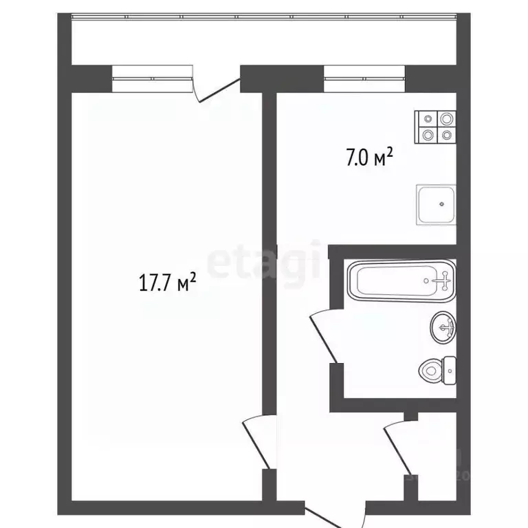1-к кв. Ярославская область, Тутаевский муниципальный округ, пос. ... - Фото 1
