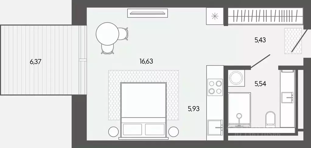 1-к кв. Алтай, Майминский район, пос. Карлушка  (39.9 м) - Фото 1